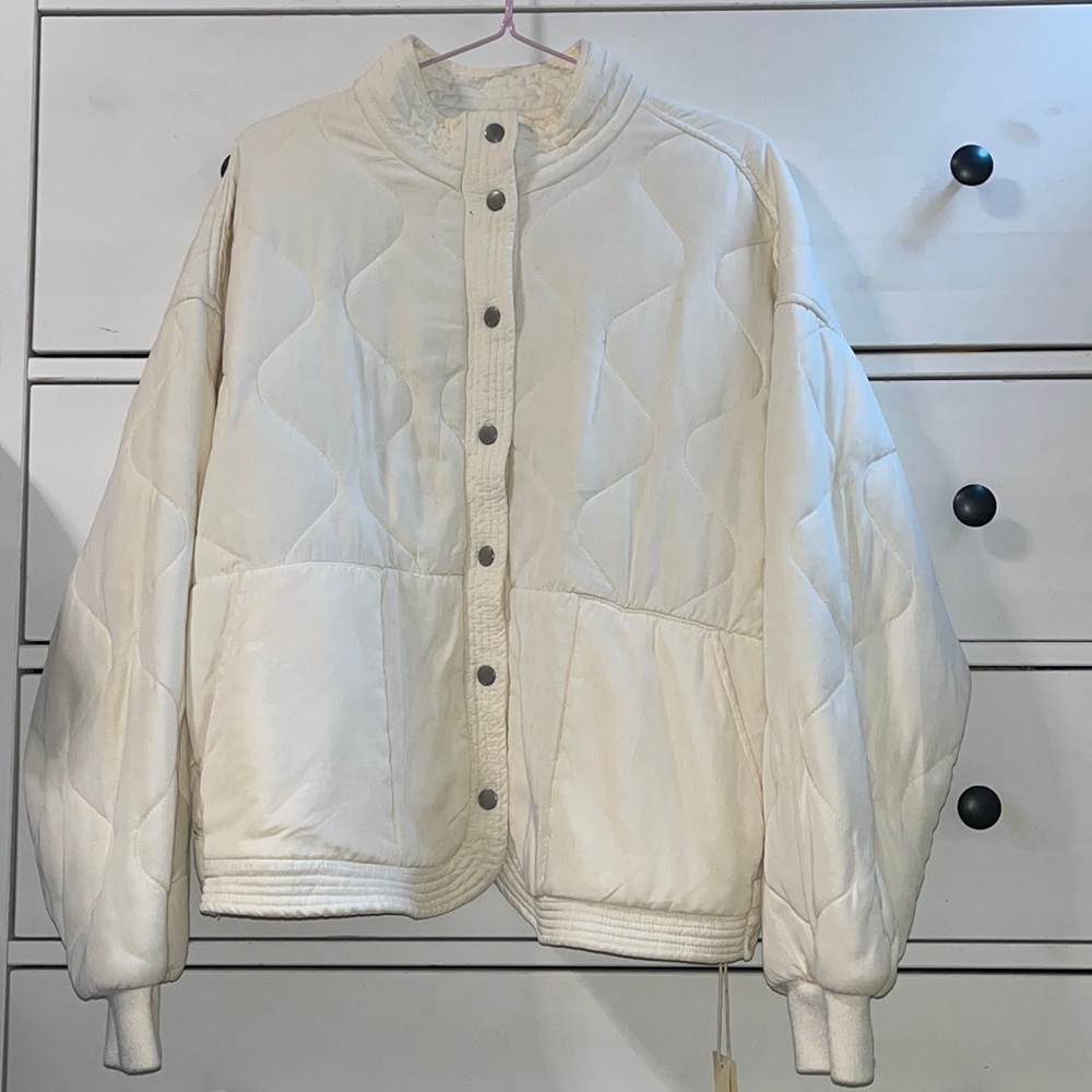 Blank NYC quilted bomber jacket